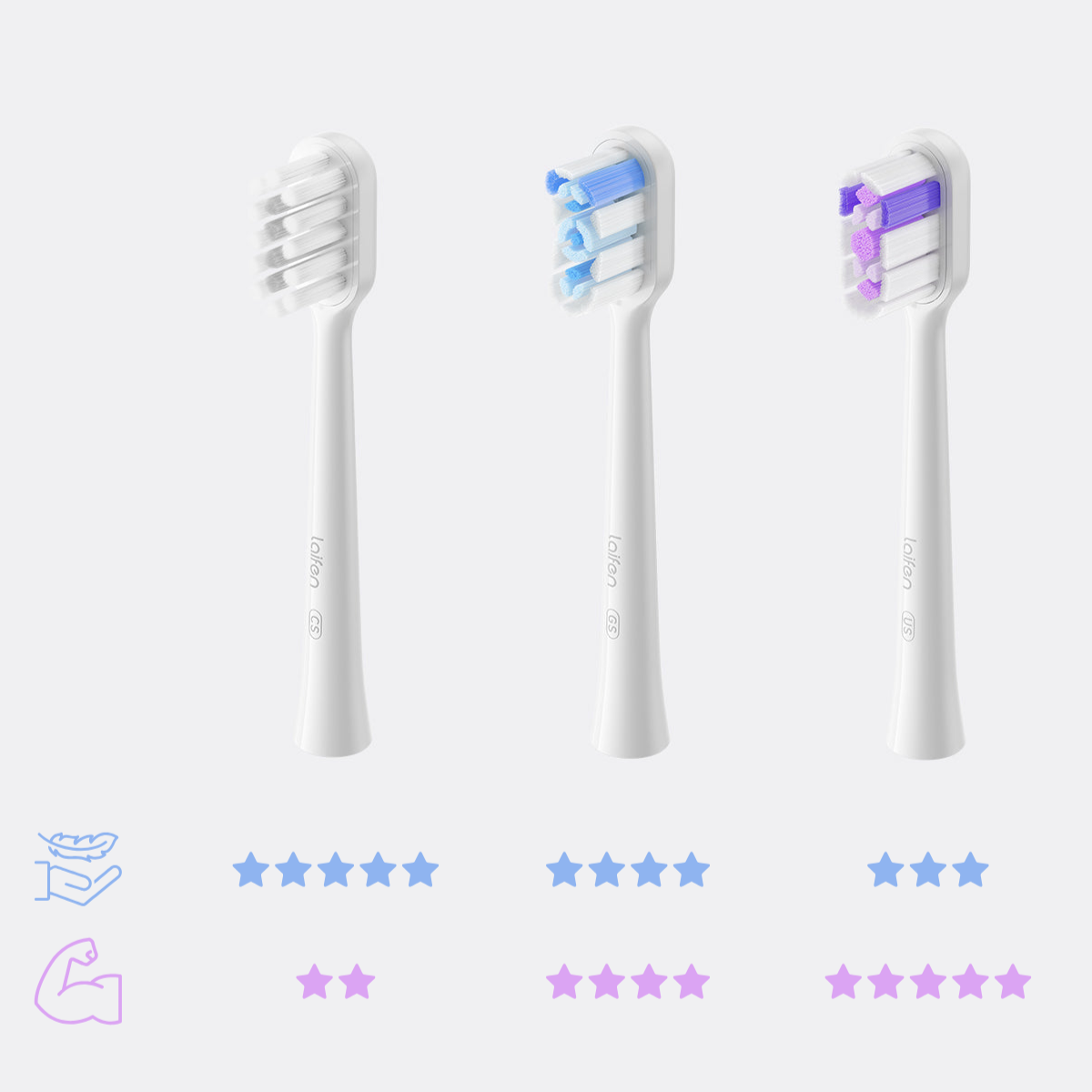 Laifen Wave Brush Head Pack
